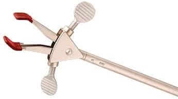 Cole-Parmer Two-Prong Extension Clamp, Dual Adjustment, Large, Stainless Steel