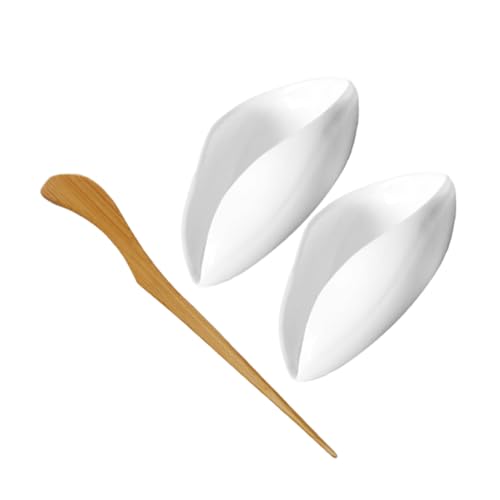 Cabilock Loose Tea Leaf Scoop Holder Ceramic Tea Vessel Ergonomic Design Easy to Clean Multi-function