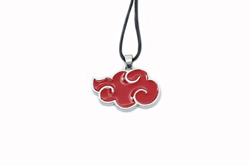 HOODBRO Collar Naruto Akatsuki Nube Roja Accesorios Anime Ninja para Cosplay para Hombres Mujeres y Niños Cover