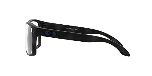 Oakley Mens Ox8100f Holbrook Rx Low Bridge Fit Square Prescription Eyewear Frames, Matte Black Camo/Demo Lens, 56 mm