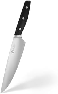 MasterChef Chef Knife with High Carbon Stainless Steel Blade and Triple Riveted Handles, Professional Quality Kitchen Knife for Precision Cooking at Home, Perfectly Balanced, Razor Sharp, 33cm (13")