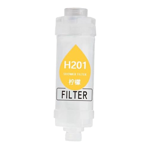 Shower Head Filter Water Softener Aroma Bathroom Tool Scented Water Purifier with Multiple Fragrance Options 5.91x1.97x1.97inch- Lemon Scent