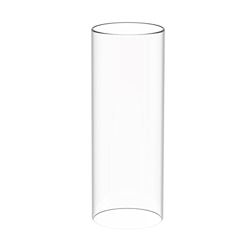 GLS Crystal Hurricane Candle Glass, Open Ended Glass Cylinder, Multiple Sizes: Diameter 2