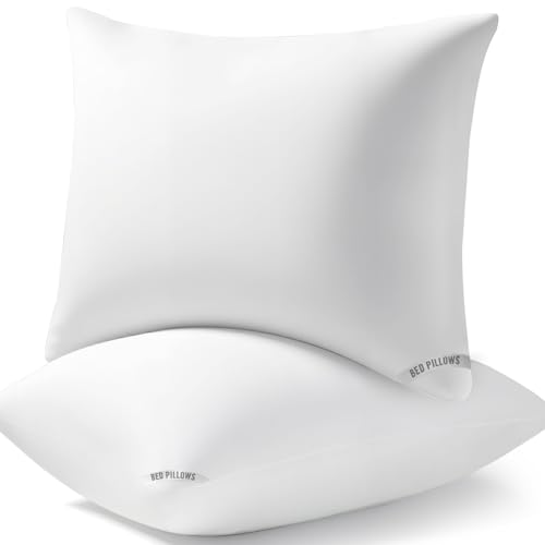 Image of Piwaal Luxury Hotel Pillows for Sleeping 20 Pack,Bed Pillows Standard Size Set of 2,Down Alternative Filling,Pillows for Back,Stomach and Side Sleepers