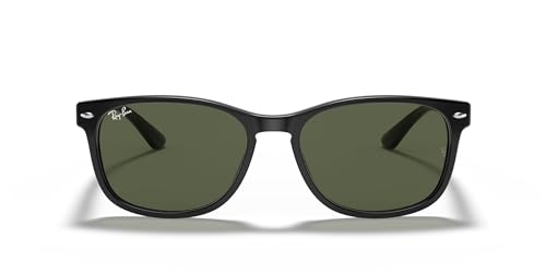 Ray-Ban Unisex Sunglasses Black Frame, Green Lenses, 57MM3