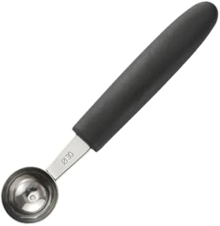 Melon Baller Scoops Made with Stainless Steel Durable Stainless Steel Ice Cream Scoops Melon Baller Fruit Scoop, 30MM Round