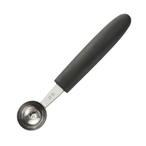 Melon Baller Scoops Made with Stainless Steel Durable Stainless Steel Ice Cream Scoops Melon Baller Fruit Scoop, 30MM Round