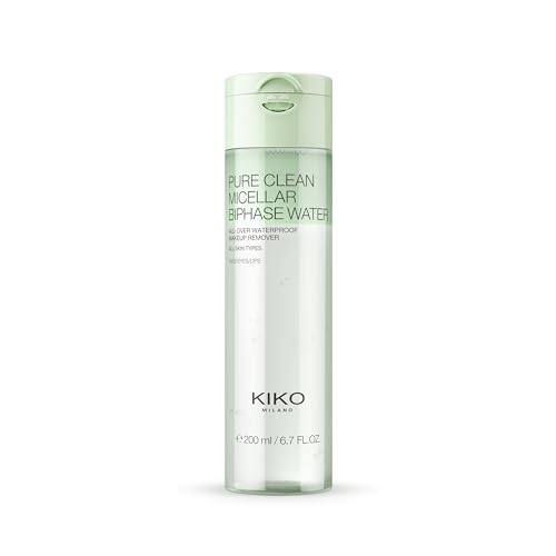 KIKO Milano Pure Clean Micellar Biphase Water, Agua Micelar Bifásica Para La Limpieza Del Rostro, El Contorno De Los Ojos Y Los Labios