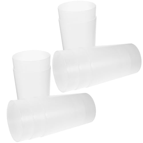 NUSITOU Bicchieri da Bagno per Spazzolini da Denti e Collutorio 10 Pezzi Riutilizzabili Trasparenti per Bere e Risciacquare Adatti a Coppie e Uso Domestico