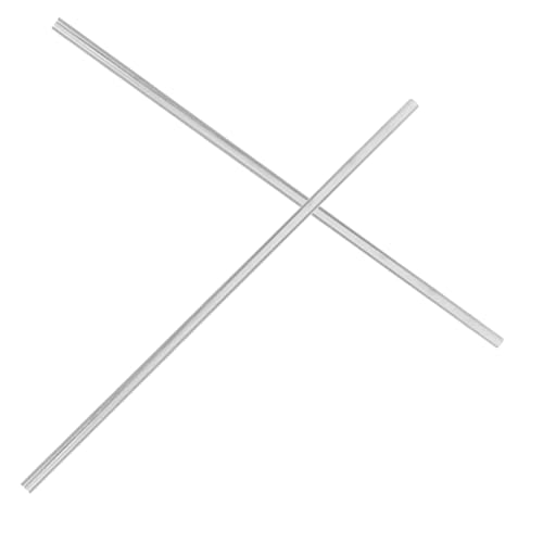 SOLUSTRE 2pcs Aluminum Heat Transfer Bars Thermal Conduction Sticks for Science Labs Aluminum Rods Solid Round Rods for Physics Teaching Aid