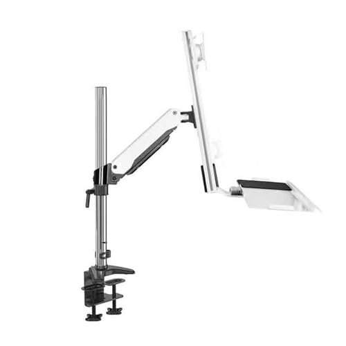 aB5zM1c7 Soporte para monitor Soporte de monitor con abrazadera de escritorio y bandeja simple for pantallas de 15 a 27 pulgadas. brazo de tornillos de pared de escritorio