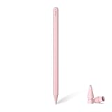 【正規認証品 ワイヤレス充電】アップルペンシル Viangsタッチペン ipad ペン 磁気充電 apple pencil互換スタイラスペン 超高感度 極細 0遅延 ペンシル 傾き感知/誤作動防止/磁気吸着対応 タッチペン タブレット用(ピンク)