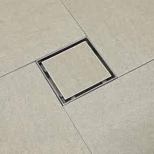 MTR Marble/Stone/Tile Insert Shower Square Floor Water Drain in ABS Plastic for Bathroom, Roof, Terrace, Balcony (150 x 150 mm)