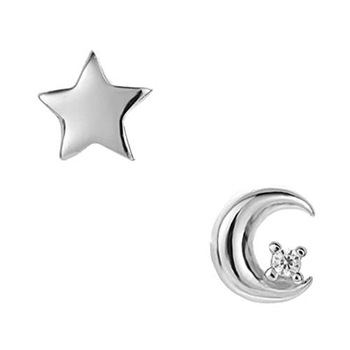 Boucles d'oreilles asymétriques lune étoile pour illuminer vos soirées d'été