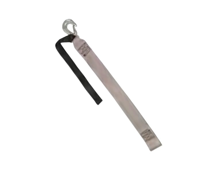 Trailer Boat Winch Strap 15 Foot Length x 2 Inch Width 1167 Pound Load Capacity 3500 Pound Break Strength Nylon Webbing Steel Hook On One End and Loop Mount On Opposite End