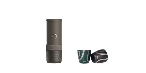 OutIn Mino Cafetera eléctrica portátil Juego de 2 Tazas para Espresso