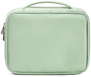 Leather Large Capacity Cosmetic Bag Portable Wash Travel Storage image 4