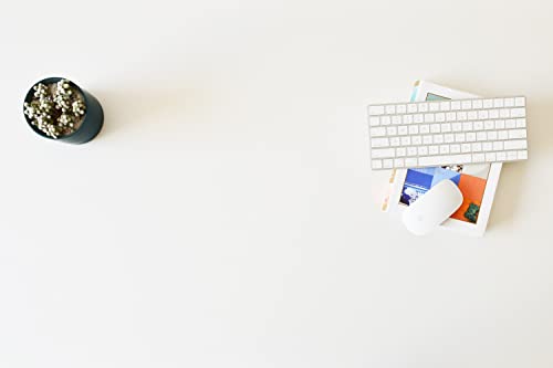 Kaboon 46X24 White Tabletop Only, Wood Desktop One Piece, Table Top For Standing Desk Frame, Laminate Wood Countertop, Reversible Wooden Tabletop Board Only For Home And Office(23.62" X 45.67", White) #TOP5