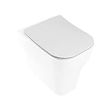 Inbagno Copriwater Originale per WC Olympia Synthesis, in Termoindurente Bianco, con Chiusura Rallentata e sgancio rapido