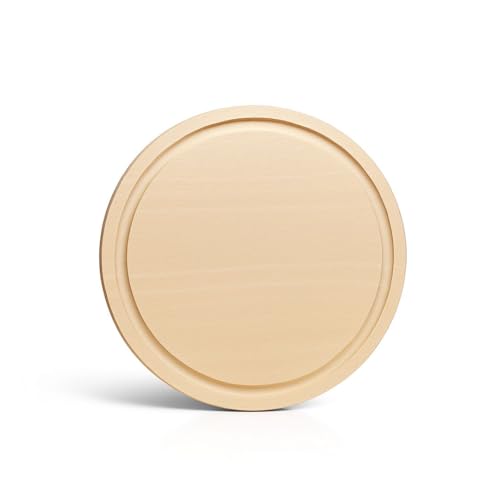 Schneidebrett rund 5er Set - Ø 22 cm mit Saftrille -...