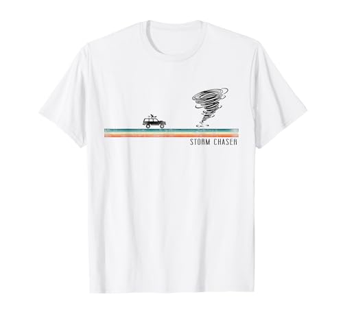 Storm Chaser Hurricane Meteorology Tornado Retro Vintage T-Shirt