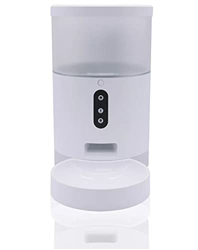 Image of Sakar Pet Genius Wi-fi Smart Pet Feeder, White, 4 L