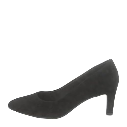 Clarks Calla Rose, Zapatos de Tacón para Mujer, Negro (Black Suede), 39.5 EU