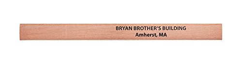 Pencil Guy Promotional Personalized Imprinted Carpenter Pencils- 1000 per box Natural