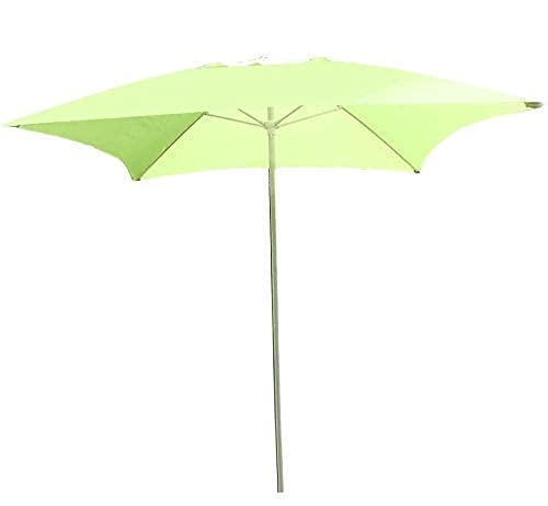 Sun Parasol Umbrella Garden Parasols Square Patio Umbrella 6.6Ft/2m, Garden Table Umbrella for Outdoor Yard, Beach Commercial Event Market, Swimming Pool, Fruit Green