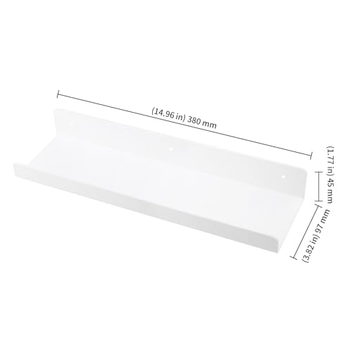 Étagères flottantes murales en plastique : lot de 6 modules blancs - 3