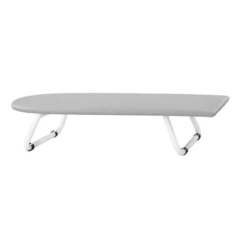 Tabela de Passar Dobrável e Portátil com Suporte Retrátil para Ferro (Branco)