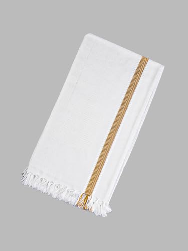 Image of RAMRAJ COTTON Pack Of 4 Cotton Bath Towel Set Crafted For Softness| Durability| And Comfortable Daily Use