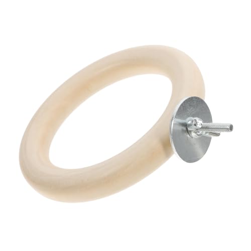 HAPINARY Parrot Grinding Paws Claw Toy Wooden Bird Perch Platform Bird Cage Shelf Parakeet Accessory