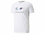 BMW Puma M Motorsport Essentials Herren-T-Shirt mit Logo Weiß (XL)