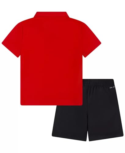 Image of Nike Little Boys Dri-Fit Polo T-Shirt And Shorts 2 Piece Set