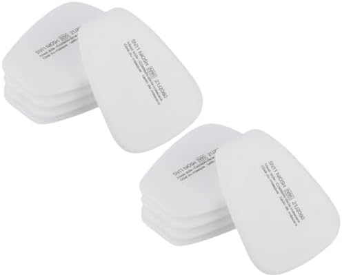 Confezione Da 60 Filtri In Cotone 3M, Filtro Per Maschera Facciale Completa Filtro A Inserto Cn 5n11 Filtro In Cotone Per Filtri 6000 6200 6800 7501 7502 Ff402 Bianco 85321544 - Foto 4