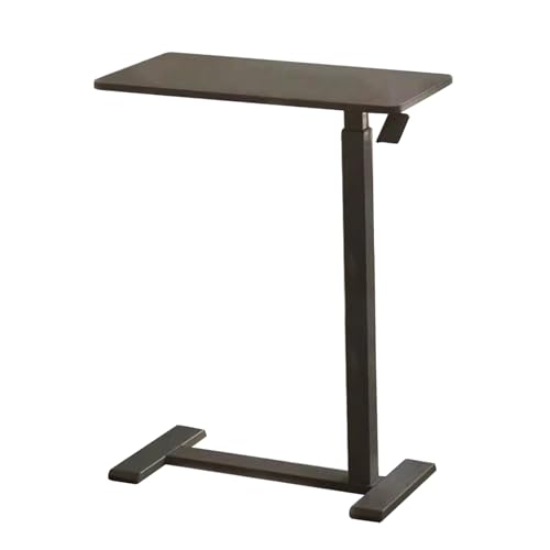 Mesa portátil para sofá con altura ajustable neumática y ruedas para trabajar de pie