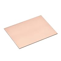 YOKIVE 6Stk PCB Kupfer Verkleidet Brett FR4 Einseitig Leere Leiterplatten Groß für Elektronische Hobbys Ätzen Schaltung Projekte (100mmx70mmx1.5mm)