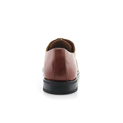 Image of Ferro Aldo Men's Classic Cap Toe Oxford Dress Shoe Collection | Perfect for Formal, Business, and Wedding Attire