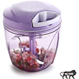 Aasharo store Vegetable Chopper, Cutter, Mixer for Kitchen with 5 Stainless Steel + Whisker Blade (900 ML)
