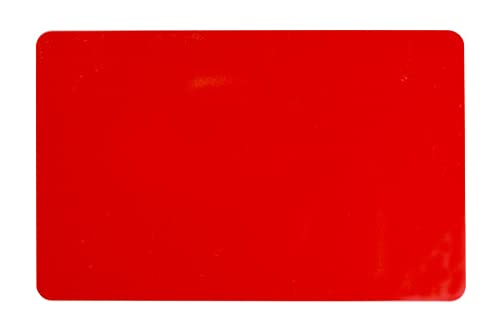 Image of Pack of 500 Red CR80 PVC Cards | 30 mil by easyIDea