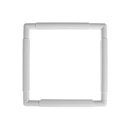CENPEK Square Embroidery Hoops Q Snaps for Cross Stitch 6 x 6 Inch Plastic Embroidery Frames Hoop Clips for DIY Craft Sewing Quilting