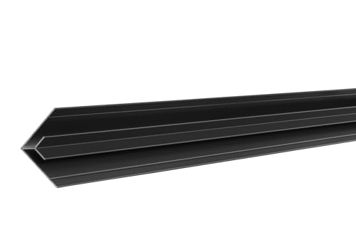 Aluminium Profilsystem ANTHRAZIT für 6mm Platten, Aluprofil für Duschrückwand, Küchenrückwand, Inneneckprofil, HPL-Fassadenplatten, Vinylboden (6mm Anthrazit, Inneneck- Profil (2 Meter), 1)