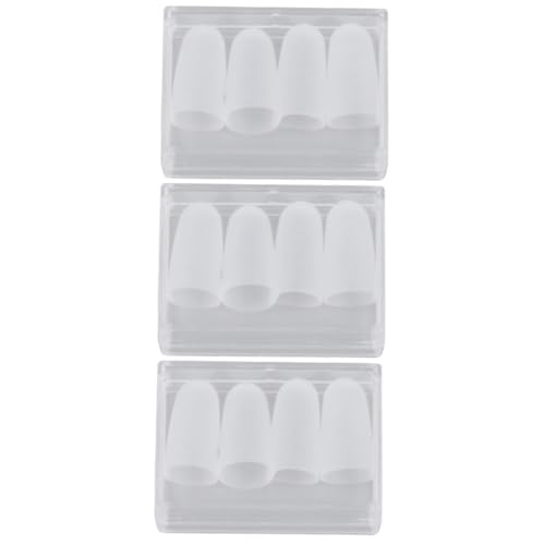 NULYLU 3 Sets Guitar Accessories Kit Finger Guard Tape Silicone Fingertip Protector for Guitar Practice