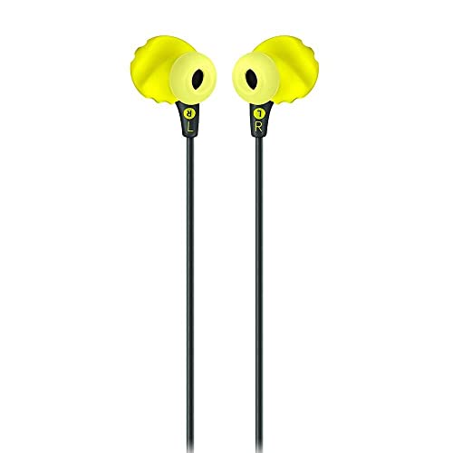 Image of JBL Endurance Run, Sports in Ear Wired Earphones with Mic, Sweatproof, Flexsoft eartips, Magnetic Earbuds, Fliphook & TwistLock Technology with Voice Assistant Support for Mobiles (Yellow)