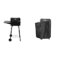 Char-Griller® Patio Pro Charcoal Grill and Smoker with Cast Iron Grates, 250 Cooking Square Inches and Char-Griller 6060 Patio Pro Charcoal Grill Cover