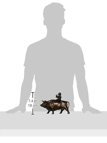 高岡銅器　置物　立牛童子 Amazon.co.jp: 青銅製 置物 立牛童子 高岡伝統工芸士 瑞峰作 十
