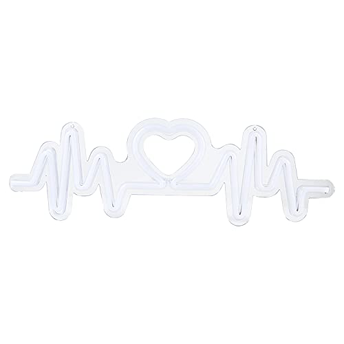 COFEMY Letrero de neón LED romántico con el logotipo de la lámpara IP43 resistente al agua acrílico neón luz nocturna USB carga neón decoración Cover
