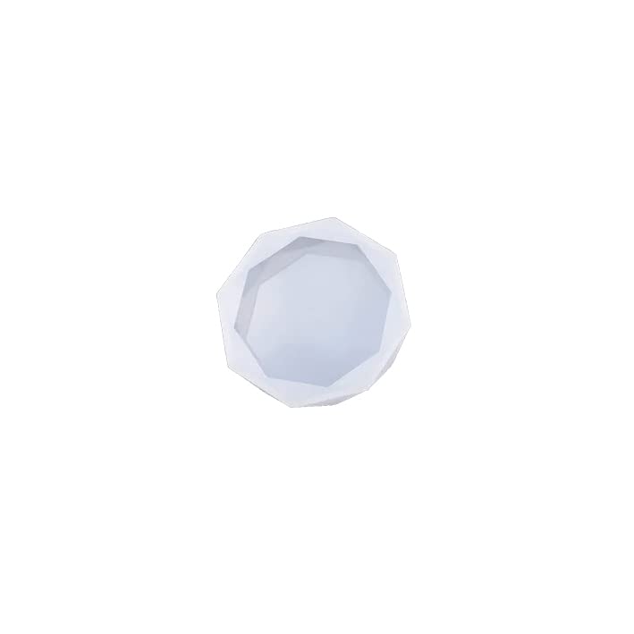 Octagon Shape Mould | Resin Art Silicone Casting Mould | Epoxy Mold Silicon Jewellery Moulds DIY Coaster Mold Octagon Diamond Agate 3" Design (Pack of 1, White)-image-38