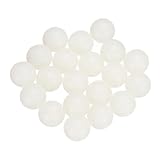 QUARKZMAN 20 Stück Nylon-Lagerkugeln 12mm Solide Kunststoffkugeln, G1 Präzisionslagerkugel Mattierte Oberfläche, Weiß